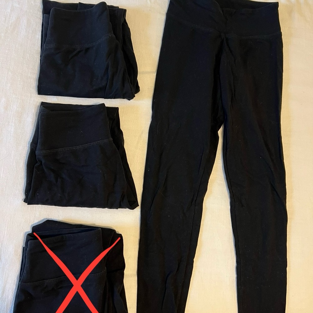 Aerie Black Leggings Stretchy Athletic Bottoms